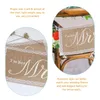 Couvre de chaise 2 PCS Mariage réservé Signe Banner de marié Mr Mme Decor Decoration Rustic Decoration Signes The Decors Party