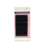 QEELASEE 4 Trays CC / DD Curl wimperverlenging Koreaanse PBT Individuele zijde wimper 0,03-0.20 Premium Mat Black Volume Eyelash 240407