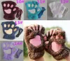 Femmes y pelures Gants mode fille hiver mittens pattes gants stage interprét