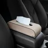 Bilvävnadslåda Holder Auto Armest Tissue Box Holder Auto Armst Serve Box Car Dashboard Tissue Storage Case Auto Paper Holder