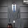 Męskie garnitury Blazers 2023 Nowy mody Groom Suknia ślubna Suits / Mens Casual Business 3 -częściowy zestaw płaszczy kurtki Blazers Pole kamizelki kamizelki kamizelki kamizelki