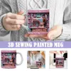 Mugs 2024 Ceramic 3d Sewing Painted Mug Features Decorative Space Durable Christmas Gifts For Both Men And Wome B3m0