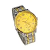 Fashionable new quartz alloy steel band men's designer watch luxury watch