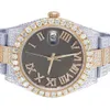 Luksusowe wyglądające w pełni obserwuj mrożone dla mężczyzn Woman Top Craftsmanship Unikalne i drogie Mosang Diamond 1 1 5A zegarki dla Hip Hop Industrial Luxurious 7881