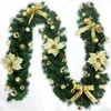 Fleurs décoratives 270 cm Garland Garland Home Party Porte de porte murale Ornements d'arbres Ornements pour la cheminée d'escalier Fournitures de décoration