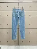 Women's Jeans 2024 Trend Cotton Heavy Crafted Colorblocked Vintage Ladies Work Pants Y2K Clothing High Quality Long