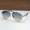 New fashion design pilot sunglasses 8267 exquisite metal frame rimless cut lens retro shape simple and generous style outdoor UV400 protection glasses