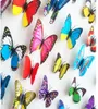 Various colors Butterfly Fridge Magnet Sticker Refrigerator Magnets 120PCSpackage Decals for fridge kitchen room living room Home3477523