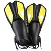 Snorkel Fins Swim Flippers Короткие дайвинг -лягушка обувь утка веб -сайты регулируемый силиконовый размер путешествия открытый каблук взрослые мужчины. Женщины молодежь 240412