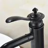 Bathroom Sink Faucets FLG Mixer Tap Water ORB Single Handle Vanity Basin Faucet And Cold Black