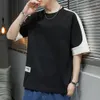 Spring/summer Short 2024 New Loose Fitting Two-piece for Men's Oversized Half Sleeved Trendy T-shirt