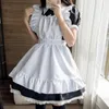 Плюс размер S-5XL Sexy Costumes Maid Fitfit Женская французская горничная костплей косплей для Хэллоуина ретро-слуга Официант Лолита платье