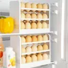 Förvaringsflaskor 3 lager Flip Egg Box Kitchen Kylskåp Nykapande ägg Duck Eggas Container Hushåll Magasorganisatör Holder Holder
