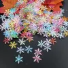Fleurs de neige de Noël Fleurs jetées à la main brillant les flocons de neige colorés bricolage décoratif artisanat romantique Boîte à cadeaux 300 PC