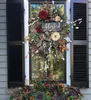 Dekoracyjne wieńce kwiaty jesienne przez cały rok drzwi frontowe realistyczne girlandowe domowe dekoracja wakacyjna A16453278