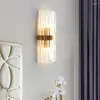 Wandlampen Nordic Crystal Kupfer LED LED HUNTH MODERN ART HOME Dekor E14 Glühbirne warmes weißes Wohnzimmer im Innenzimmer TV Schlafzimmer Foyer Leuchte