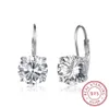 Mode 925 Sterling Silverörhängen för kvinnor 8mm Cubic Zirconia Stone Earrings Wedding Engagment Women Jewelry Gift EA10 210312924027