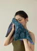 Serviette à double face souriant serviettes de coton mouleuses confortables visage de fil teint en fil Super d'absorption pour ménage