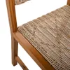 Stylowy design Acacia Wood i Rattan Outdoor Jading i krzesła dla 6 osób, odpowiednie na dziedziniec, patio, balkon