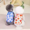 Dog Abbigliamento Modello di cuore camicia per animali