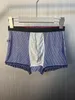 Underpants 4PCS Ice Seide Unterwäsche Herren Boxer Shorts dünne sexy Höschen männlich u konvex