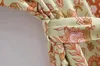 Blusas femininas camisas femininas femininas estampas florais boêmios blusas soltas quimono tops com camisas de cinto 240411