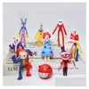 Anime Manga One Piece Purple Clown Halloween Doll Magical Figurine 6Pcs Model Toy For Kid Cartoon Figure Posse Vintage Drop Delive Dh1Dy