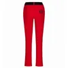 Golf Women's Clothing Spring/Summer New Outdoor Quick Drying Sports Pants Breathable Straight Tube Pants Casual Back Waist Rubber Rib Contrast Color Pants