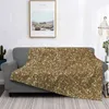 Couvertures Golden Paillettes Climage de climatisation Soft Thoun