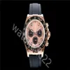 ZP Factory Custom Swiss Cal Watch Movement Men's 116515ln Rose Gold Cosmograph Chocolate OysterFlex Designer Strap 116515 SU2622