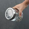 Bouteilles de rangement pot de cuisine transparent transparent à thé bouteille de cafée de café en métal scellé étanche.