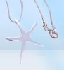 Gioielli per feste di moda placcata 925 Sterling Silver Starfish Necklace Christmas Gift 5107911