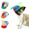 Dog Apparel Dogs Sunbonnet Hats For Puppy Cats Pets Summer Outdoor Accessories 3 Colors With Ear Holes Outfit