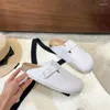 Slippers High Quality European Luxury Designer 2024 Women's Cork Soled Beach Men's Fashion Outside Wear