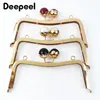 1/2/3/5pcs Deepel 20cm Metal Metal Squater Bolsa quadro Frame Head Head Beijo Clasp Coloque Costura de Sacos Diy Acessórios de Hardware