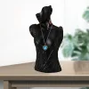 Resin bijoux affichage support de boucle d'oreille Creative Head Buste Stand Mannequin Organisateur Elegant for Home Shop Show