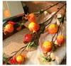 Decorative Flowers Artificial Flower Pomegranate Branch For Home Decor Fake Plants Red Berry Garden Accessories Christmas Decoration