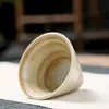 Coppa di caffettiera con imbarcazione in ceramica a goccia con ciotola di caffè a forma di ceramica creativa a forma di ceramica da caffè retrò ciotola retrò ciotola