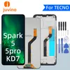 Display LCD OEM originale Juvino per Tecno Spark 5 / Spark 5 Pro LCD KD7 Visualizza in schermata LCD Sostituzione dello schermo con strumenti di riparazione