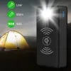 Banken 100000mah Solar Power Bank schnell laden Solarlade -Mobiltelefon Wireless Ladung großer Kapazität Batterie externer Akku