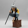 Comics Heroes 21,5 cm One Piece Figure Wano Trafalgar D Law Water Law Figure Oka Shichibukai Action Statue Squatting Anime PVC Collection Doll Toys 240413