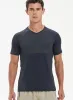 T-Shirts Yaz Erkekler Tişört Yuvarlak Boyun Kısa Kollu Sıkı Kuru Kuru Crossfit Sport Tshirt Erkekler Hafif Spor Giyim