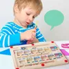 Интеллектуальные игрушки магнитная лабиринт сортировочный доска Montessori Toys Kids Color номер когнитивная сенсорная игра