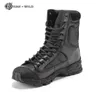 Botas do exército militar Men Black Leather Desert Combat Work Sapatos de inverno Mens tornozelo Tactical Boot Man Plus Tamanho 2108303640974