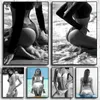 Beach Sexy Woman Body Bikini Poster Canvas Painting Modern Sensual Wall Art Picture for Living Room Bedroom Swim Home Decoration