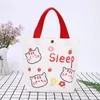 Storage Bags Women Canvas Tote Bag Youth Ladies Fashion Shoulder Student Mini Ins Wind Cotton Lunch For