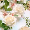 Dekorativa blommor Artificial Peony Garland Rose Flower Vine Wedding Arch for Decor Home Christmas Party Table Decoration