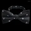 Bow Ties Veektie Brand Bowtie for Men Halloween Gift Red Black Blue Purple Puringting Cosplay Ghost Regulowany garnitur Nowość Jacquard