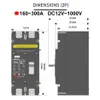 DC MCCB Circuit de boîtier moulé Brexer 2P 12V 24V 1000V 1500V 100A 200A 250A 400A 630A Protéger du système photovoltaïque de batterie