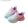 Sneakers 2024 Spring Childrens Sports Running Shoes for Girls and Boys Nasual Sove Sole Anti Slip Dad Dad Fashion Edition Q240412